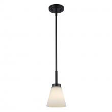 Trans Globe 71800 BK - 1LT MINI PENDANT-FLARED GLASS-